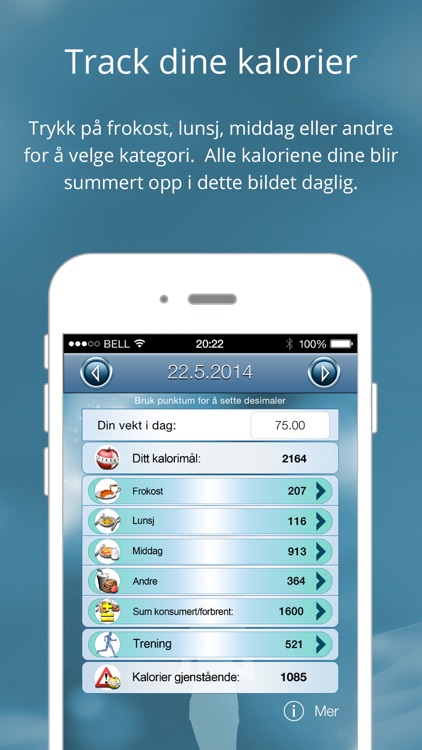 Kaloriteller - Slanke app screenshot-3