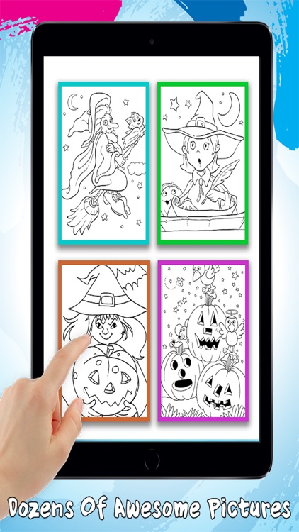 Halloween Coloring Book - Finger Paint For Kids screenshot-3