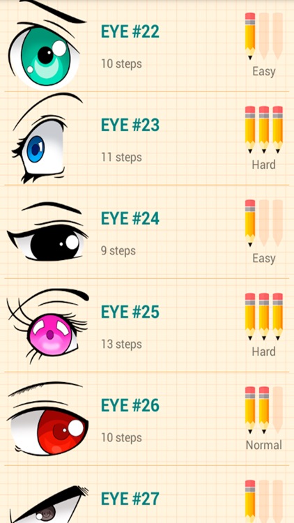 Female Anime Eye Drawing & Design (Printable PDF) - JeyRam Drawing