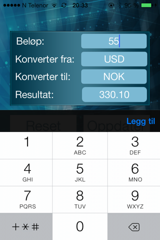 Скриншот из Valutakalkulator - Konverter valutakurser nå