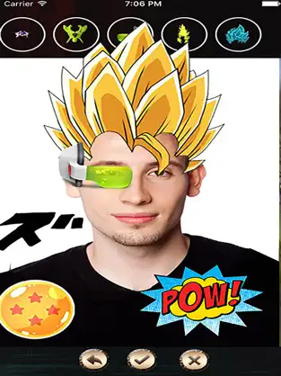 Imágen 1 Super Dragon Face (Anime Camera Stickers) iphone