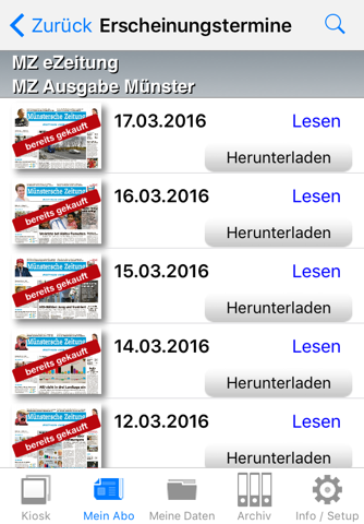 MZ ePaper -Münstersche Zeitung screenshot 2