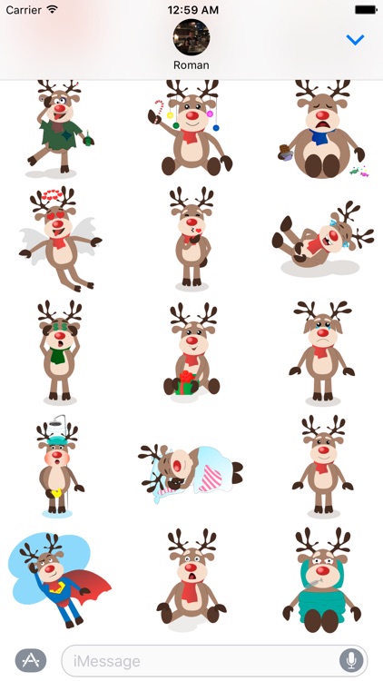 Deer Sean - christmas sticker pack