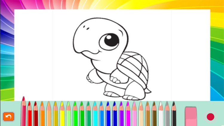 Baby Animal Cartoon Coloring book for kids screenshot-4