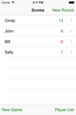 Scores - Game night score keeper screenshot 3