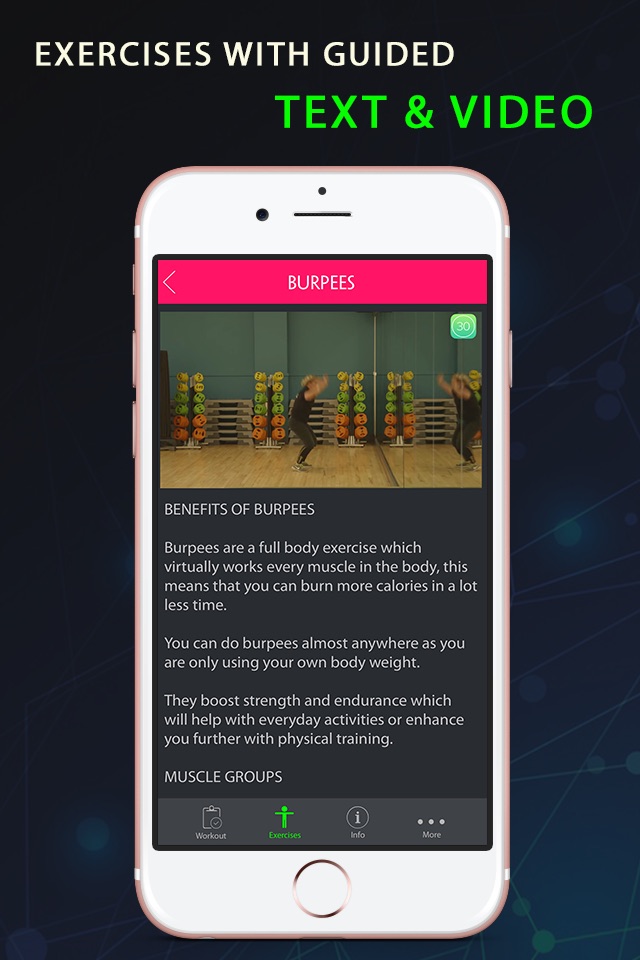 30 Day Burpee Fitness Challenges ~ Daily Workout screenshot 3