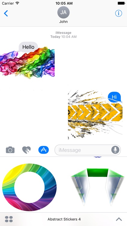 Abstract iMessage Stickers