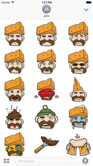 Cheddar Head Sticker Pack