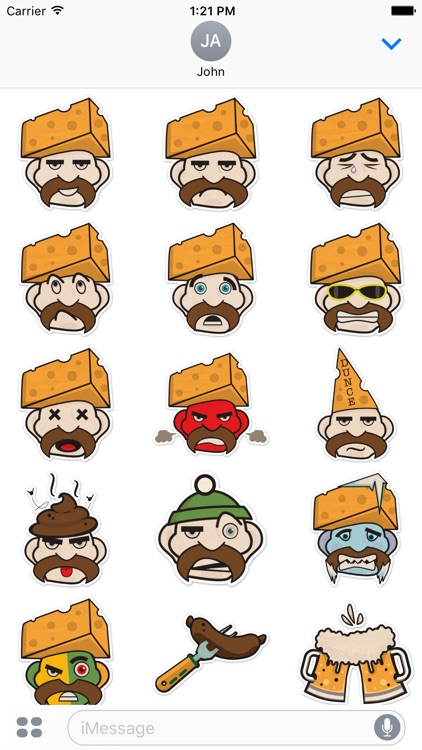 Cheddar Head Sticker Pack