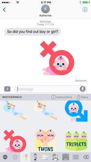 Mothermoji - Pregnancy & Baby Emojis and Stickers(圖1)-速報App