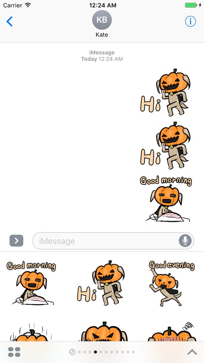 Pumpkin dog Stickers