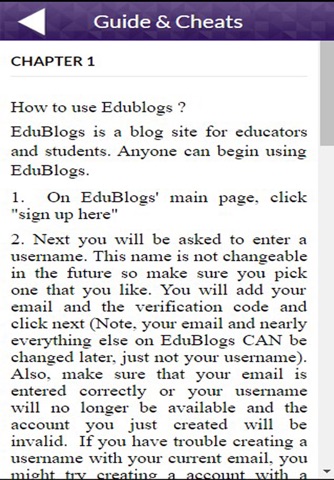 App Guide for Edublogs screenshot 2