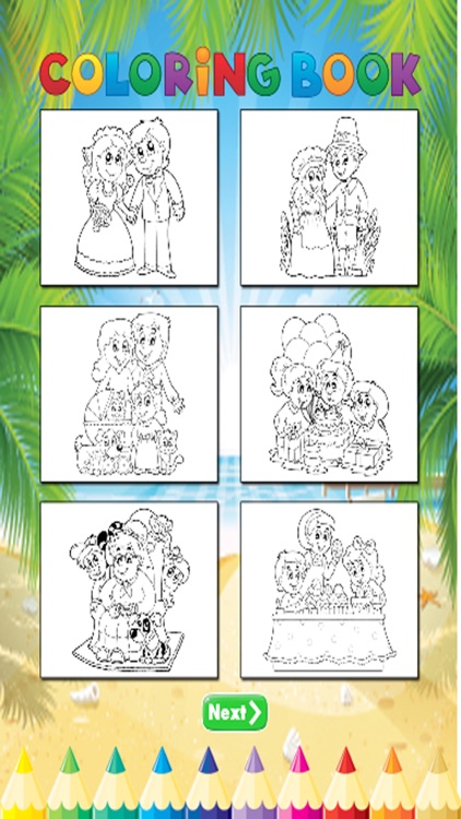 Family Coloring Book - Activities for Kids