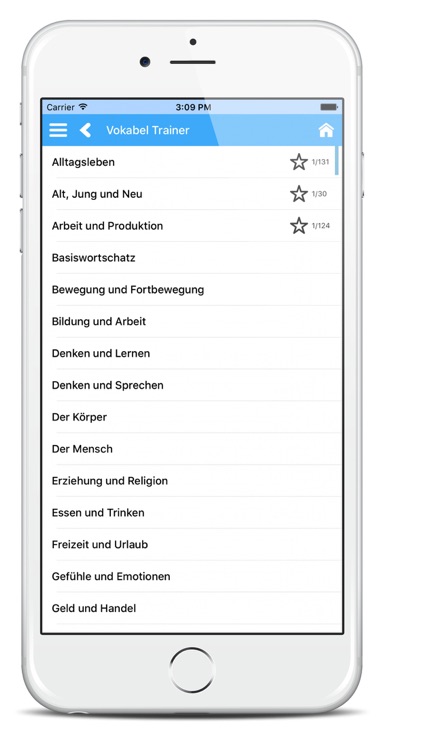 Vokabeltrainer Deutsch Französisch