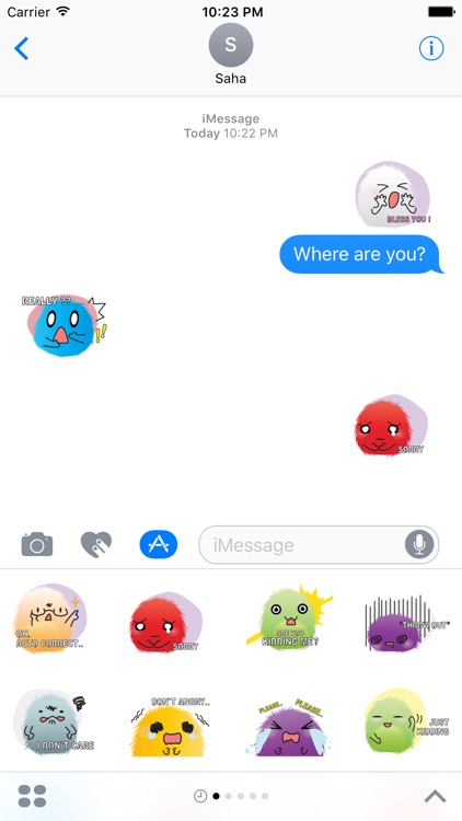 Pretty Ball Color Stickers