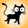 Strange Black Cat - Stickers for iMessage
