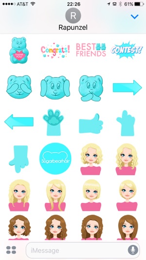 SugarBearHair Stickers