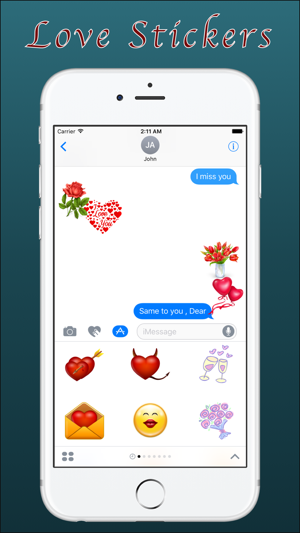 Love Stickers for iMessage App(圖1)-速報App