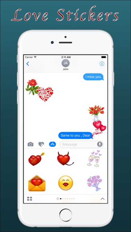 Love Stickers for iMessage App