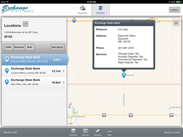 Exchange State Bank for iPad screenshot-4