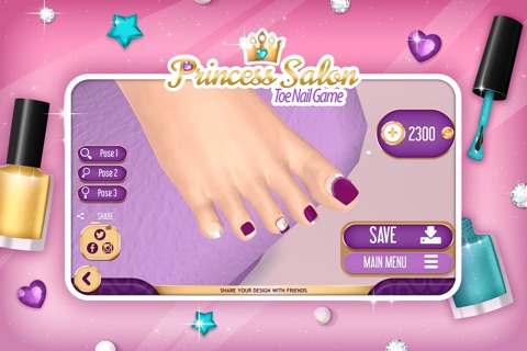 Toe Nail Game: Princess Salon for Fashion Pedicure screenshot 2