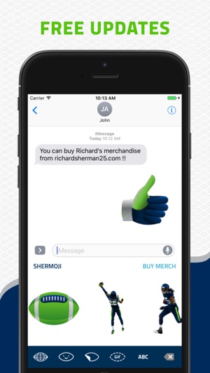 SHERMOJI - Official Richard Sherman Emoji Keyboard(圖5)-速報App