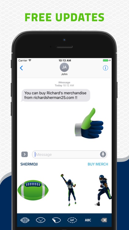 SHERMOJI - Official Richard Sherman Emoji Keyboard screenshot-4