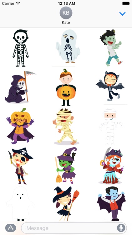 Kid Halloween Sticker