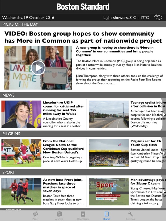 The Boston Standard Newspaper