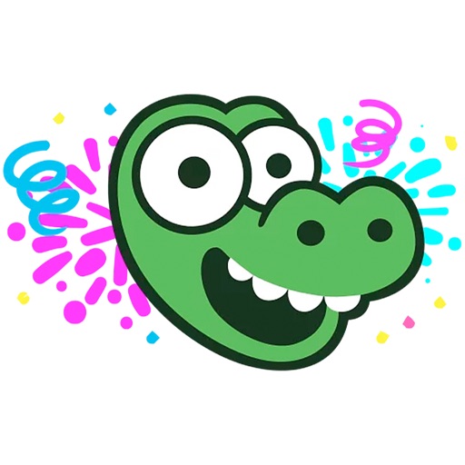 Funny Crocodile Stickers