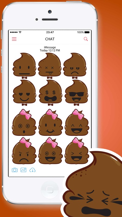 Poop Emoticons Stickers