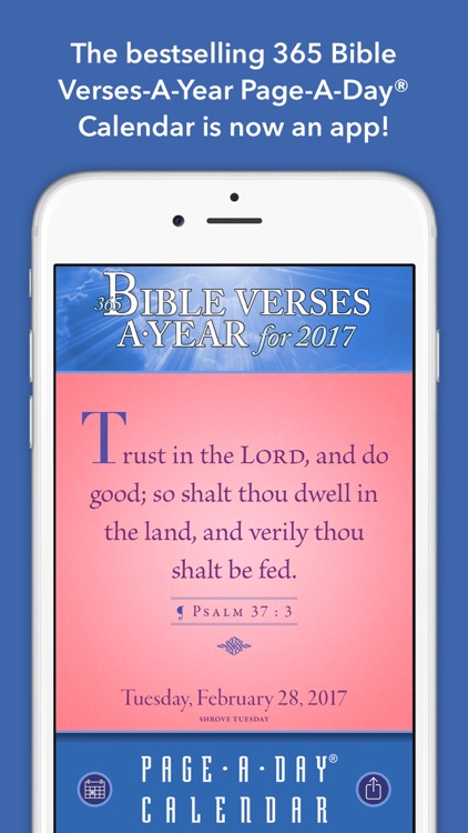 365 Bible Verses-A-Year Page-A-Day Calendar 2017