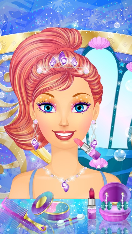 Ice Princess Mermaid: Girl Makeup & Dress Up Games