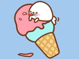Biaji 君是一只蠢萌蠢萌的小海豹。偶尔暴走、偶尔卖萌。性格温和、爱吃冰激凌、爱翻白眼更爱金馆长!