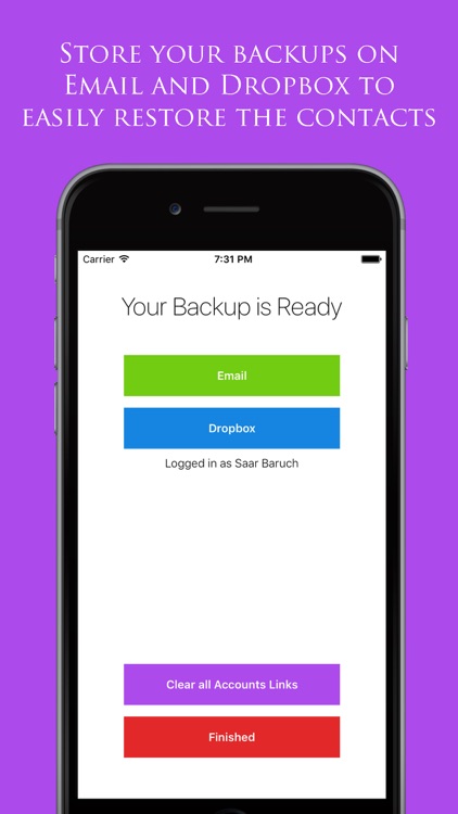 Backup My Contacts Assistant: Export & Transfer