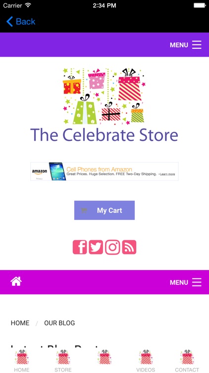 The Celebrate Store for iPhone