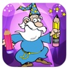 Coloring Page Game Of Fantastic Wizard Edition