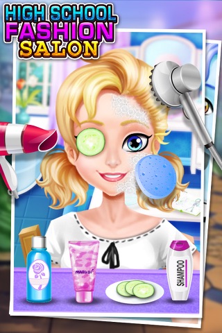 High School Fashion Salon - Girls Game & Prom Party screenshot 4