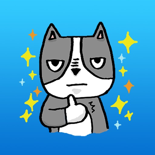 The Silent Boston Terrier iMessage Sticker icon