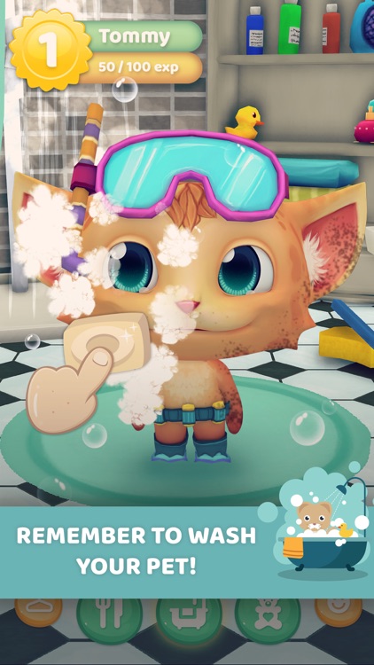 My talking Virtual Pet: Cat Care - Game for Kids screenshot-3