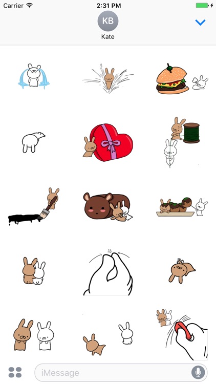 Tiny Tiny Rabbits Sticker screenshot-3