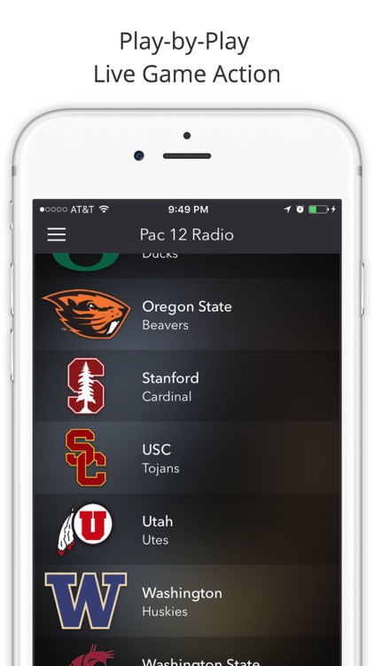 PAC 12 College Football Radio - Live Games