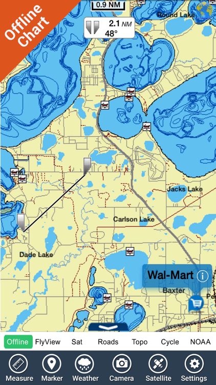 Flathead lake Montana charts HD GPS fishing maps