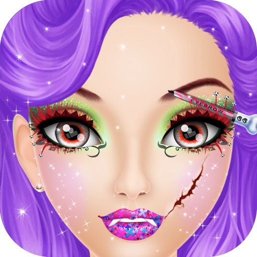 Halloween Makeup Me Salon for Girls - Kids Games Icon
