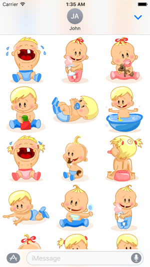 Child Cute Sticker Pack 02(圖1)-速報App