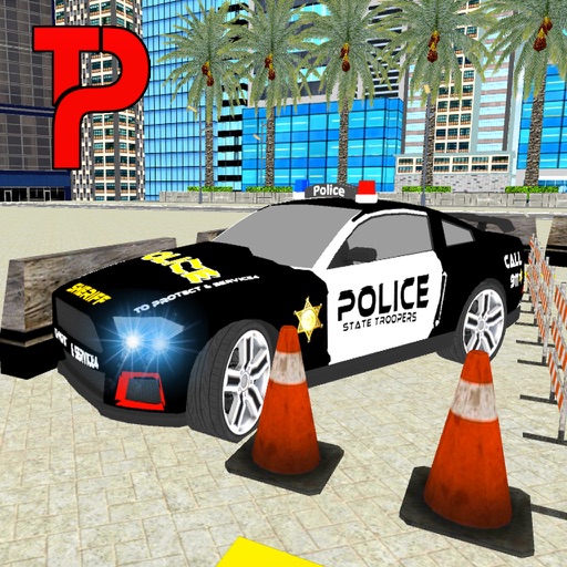Super Police Car Parking 3D Icon