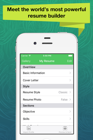 Resume Apex Pro – Professional CV Maker & Builder - náhled