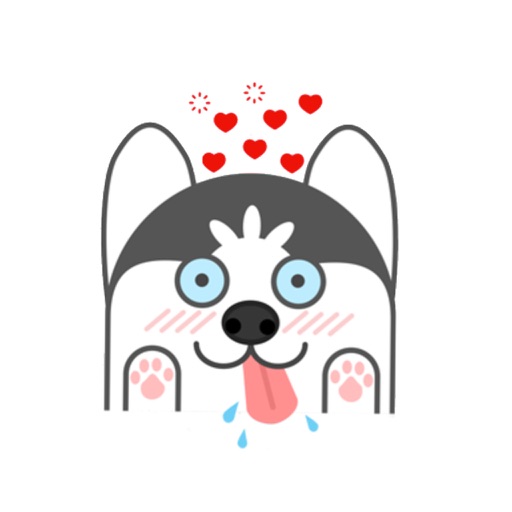 Dogmoji - Lovely Husky Puppy Stickers icon