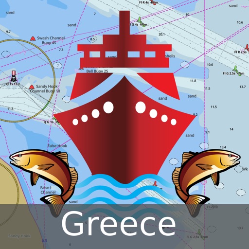 i-Boating:Greece Marine/Nautical Charts & Maps icon