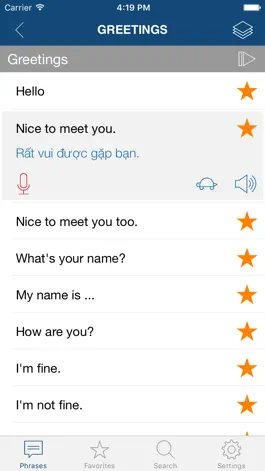 Game screenshot Learn Vietnamese Phrases apk